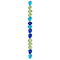 12 Pack: Blue & Green Glass Nugget Beads by Bead Landing™